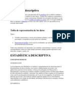 Estadística Descriptiva