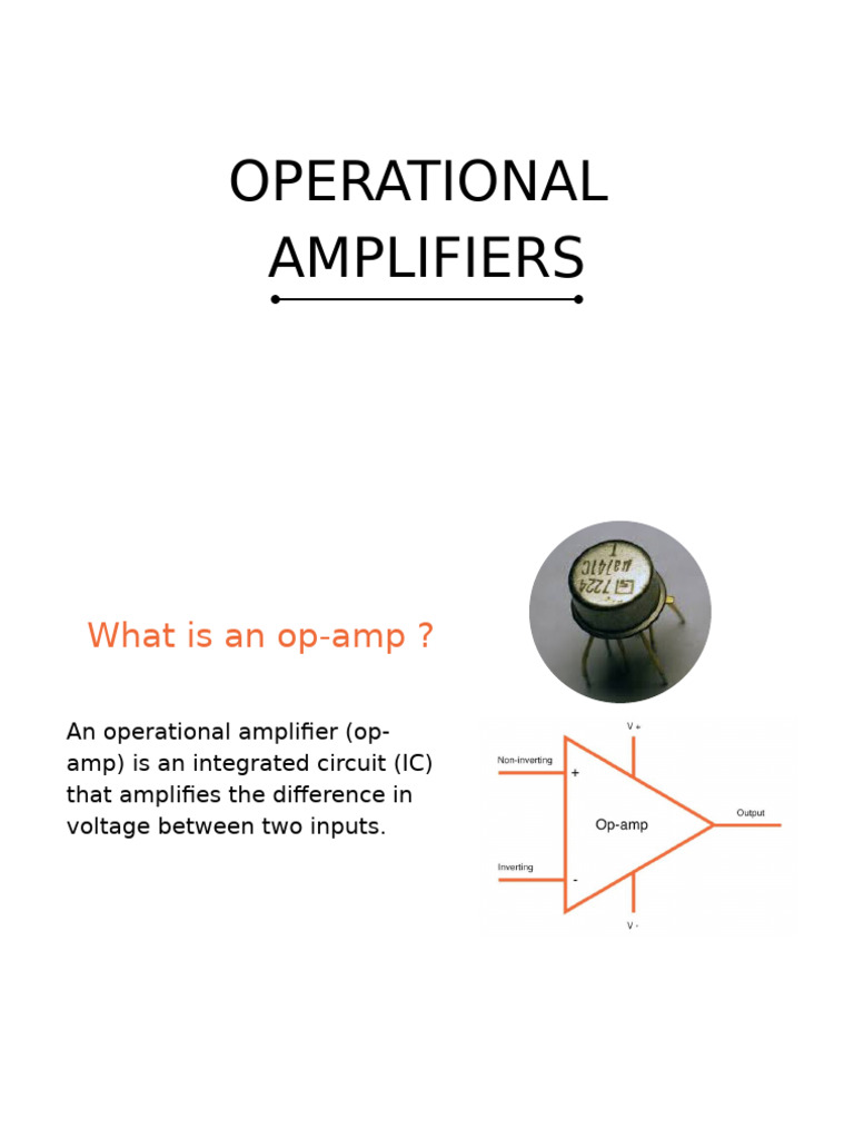 OPERATIONAL AMPLIFIERS Circuit Diagram