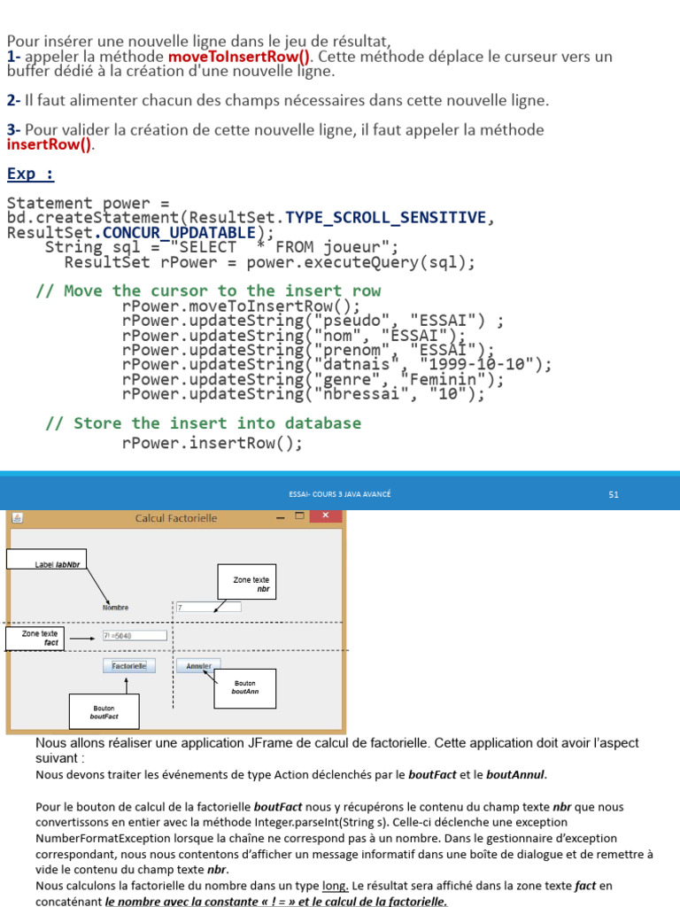 Gestion d'erreurs et calculs en Java | PDF | Informatique ...