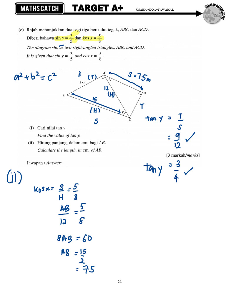 Maths Module for Form 3 Chapter 5 | PDF