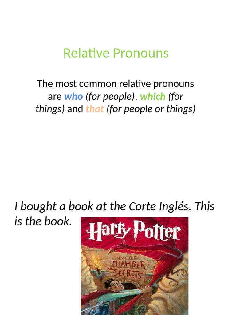Relative Pronouns 4 | PDF | Language Arts & Discipline | General Fiction