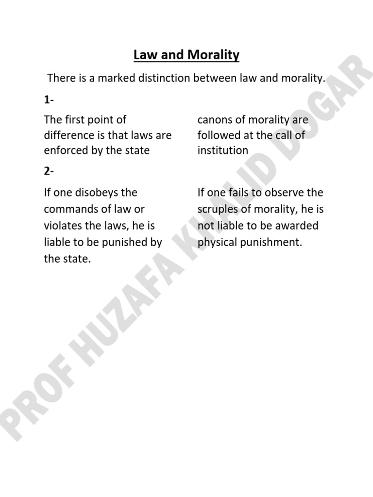 Law and Morality | PDF | Politics | Social Science