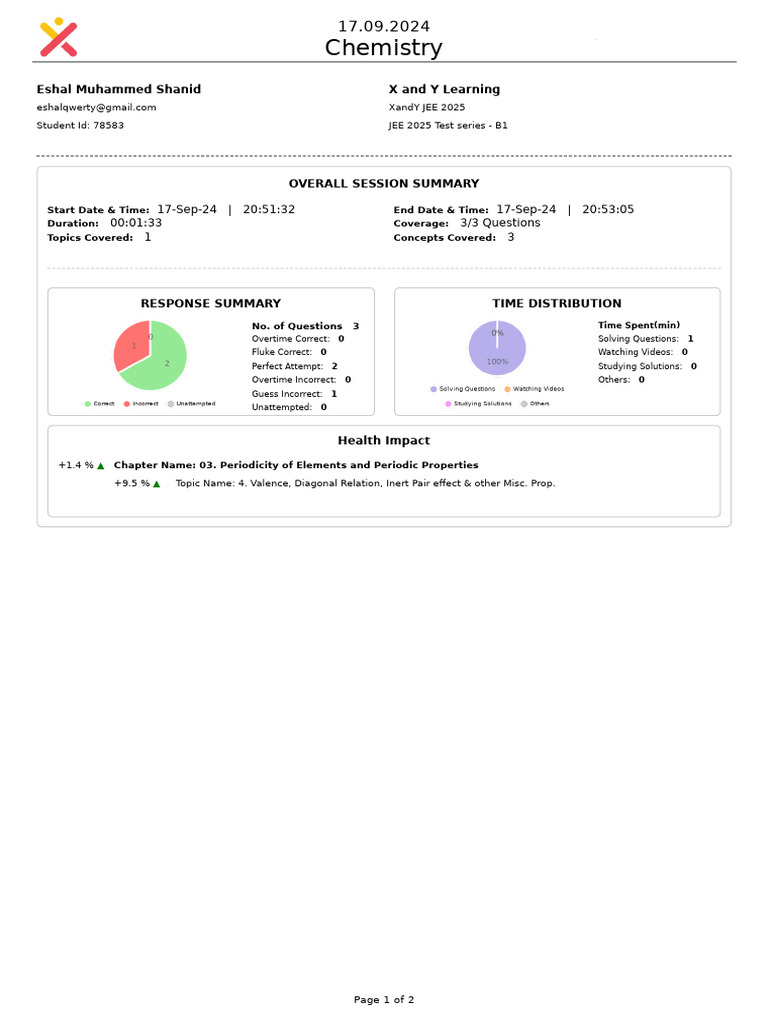 Chemistry 03 Periodicity of Elements and Periodic Properties | PDF ...