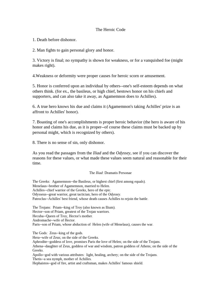 The Heroic Code | PDF