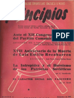 Principios N°6 - Diciembre 1941 - Partido Comunista de Chile
