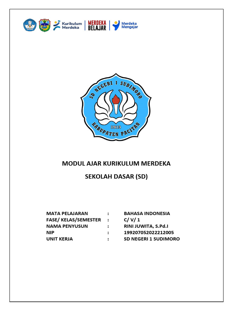Modul Ajar Bahasa Indonesia SD Kelas V | PDF | Karier & Perkembangan ...