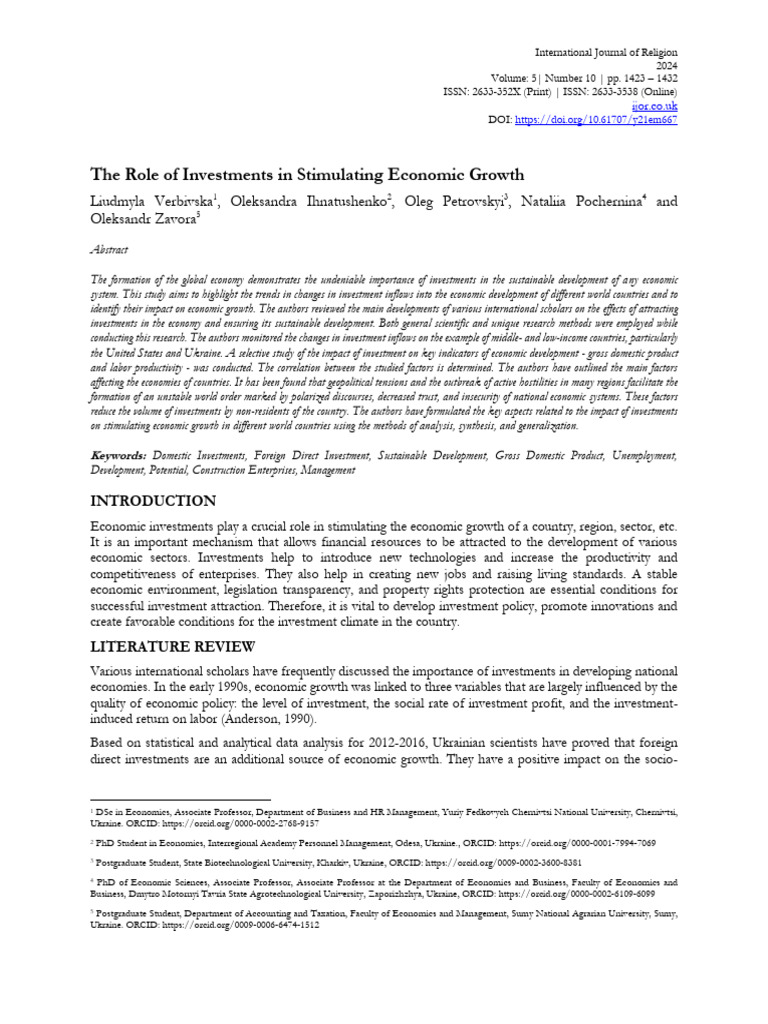 Eef 4 | PDF | Cost Of Living | Economic Growth