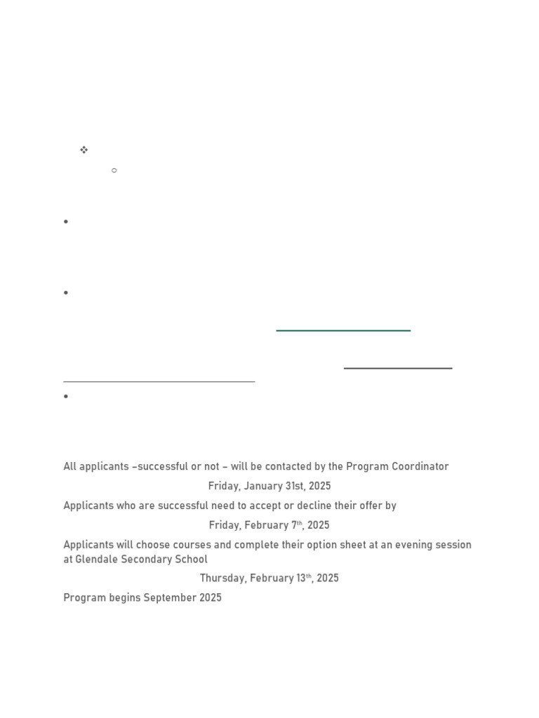 Audition-Based-Performing-Arts-Admission-Timelines-2024-2025 | PDF