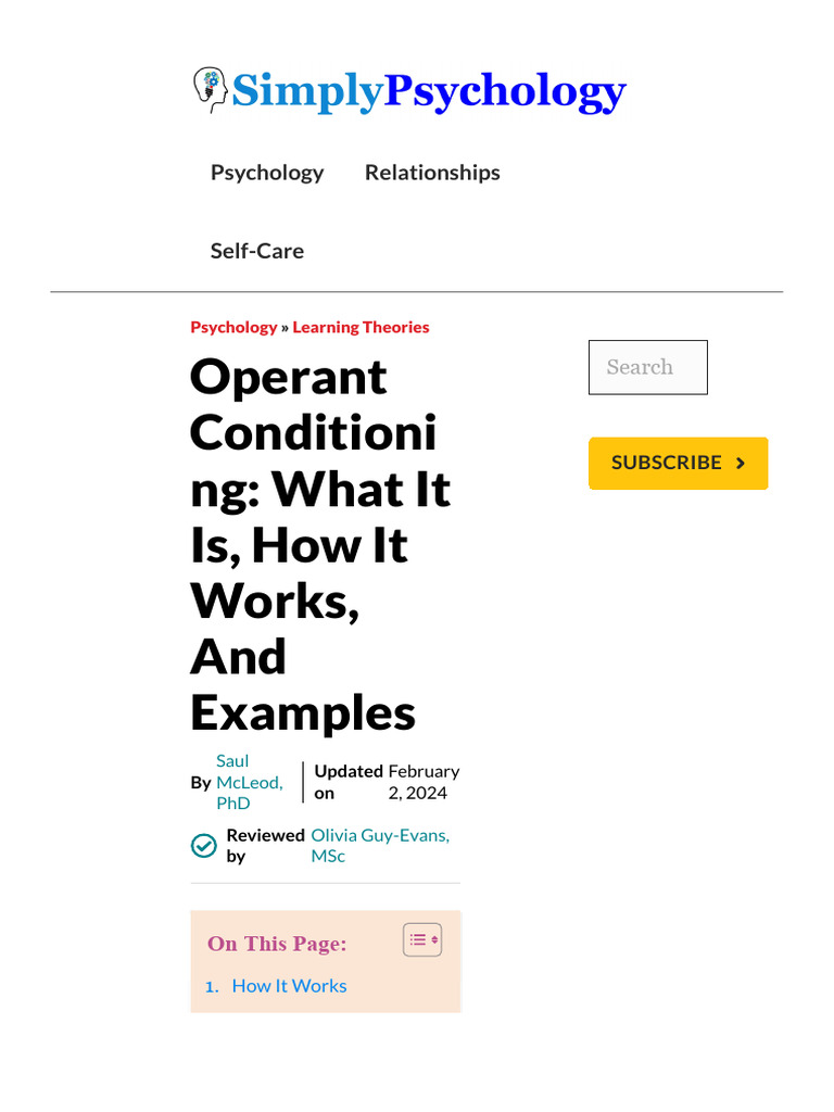 Skinner's Rat Experiment in Psychology | PDF | Reinforcement ...