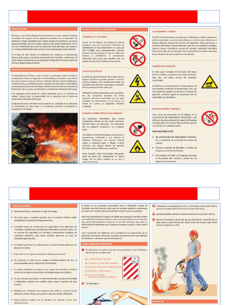 Prevencion y Extincion de Incendios Sin Logo | PDF