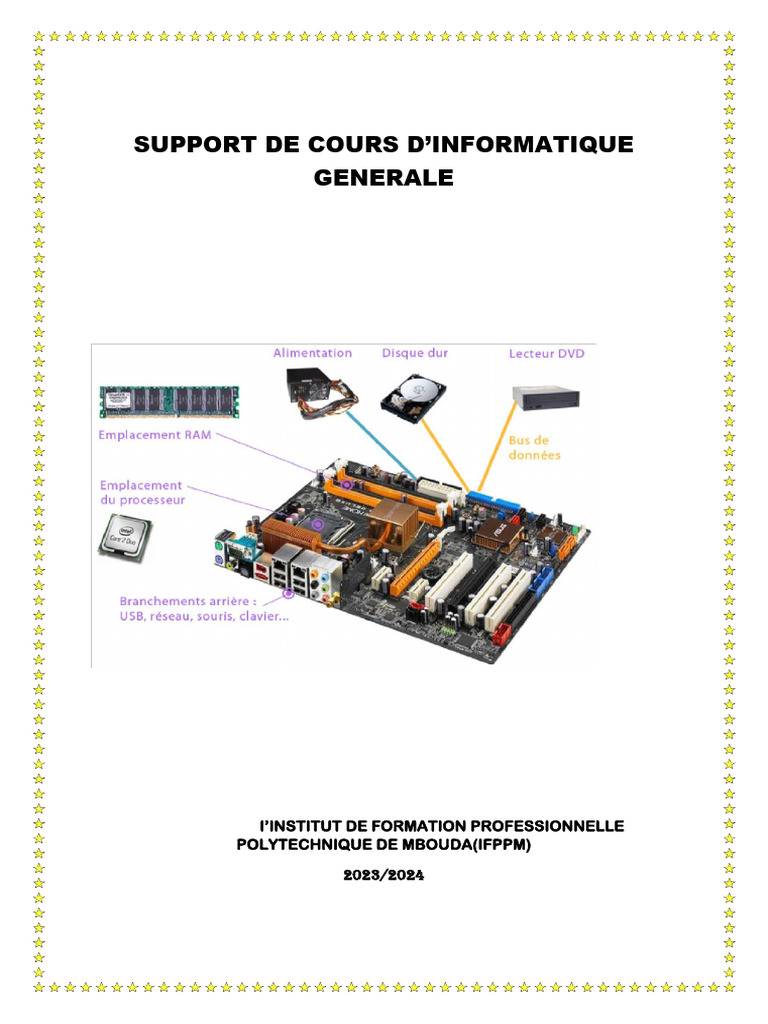 Support de Cours Informatique Générale | PDF | Microprocesseur ...