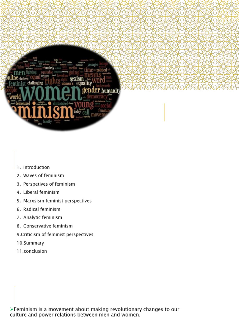 Different Perspectives of Feminism | PDF | Gender Studies | Feminism