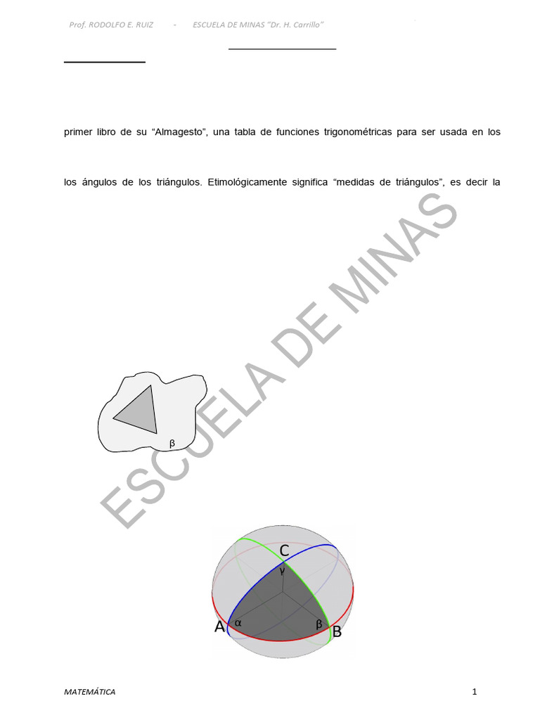TRIGONOMETRÍA - Primera Parte | PDF | Trigonometría | Funciones ...