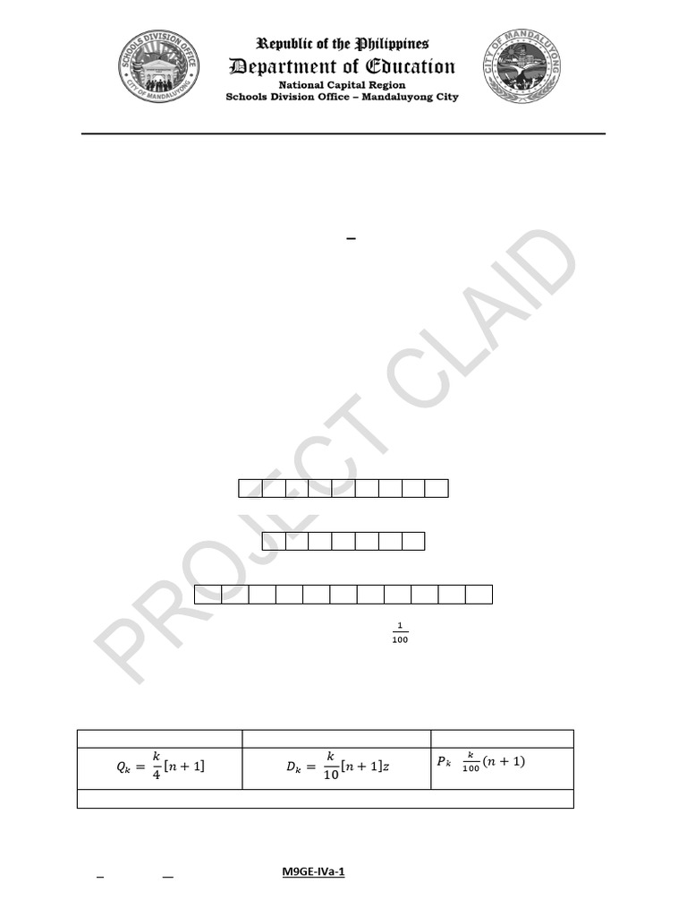 Measures of Position in Math 10 Q4 | PDF | Percentile | Quartile