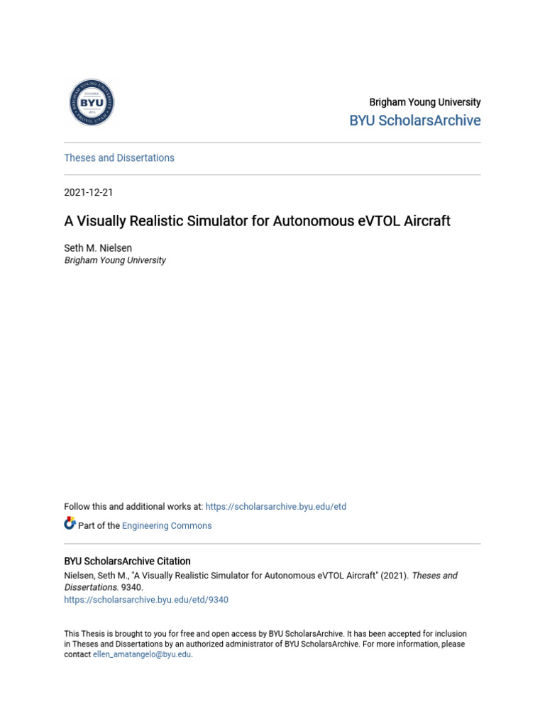 Evtol Airsim Simulation | PDF | Simulation | Software Repository