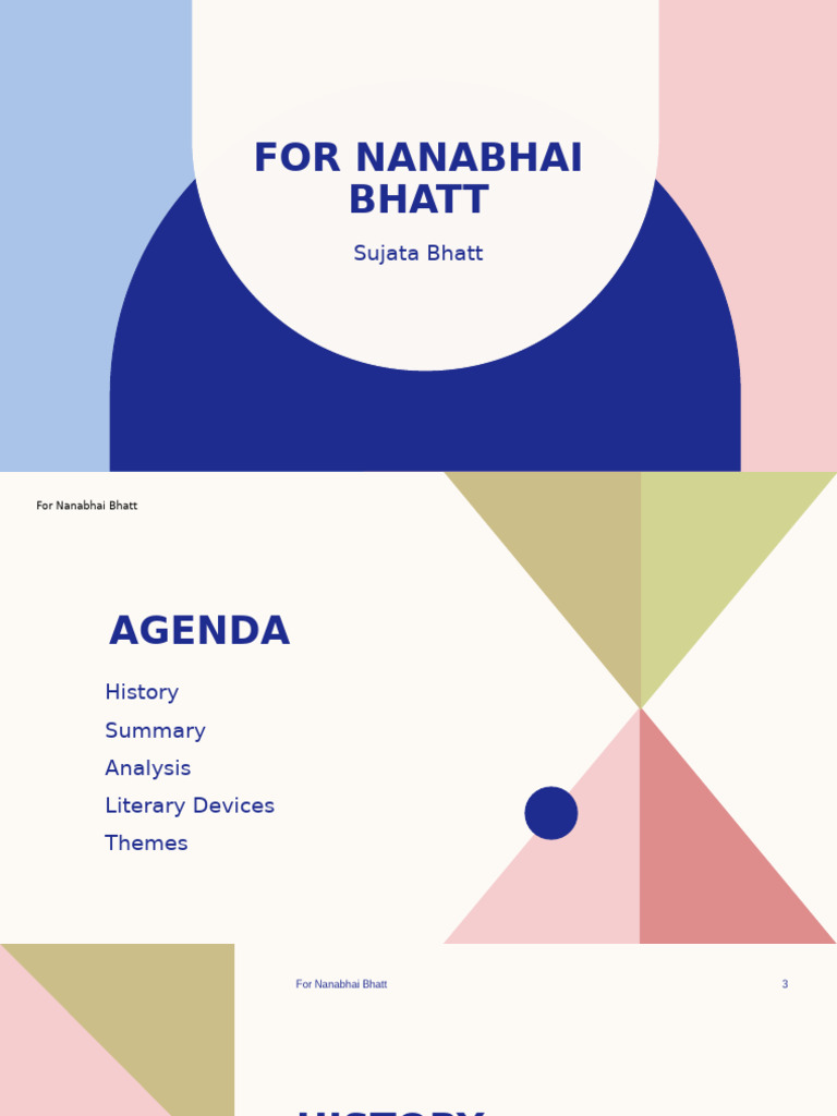 For Nanabhai Bhatt | PDF