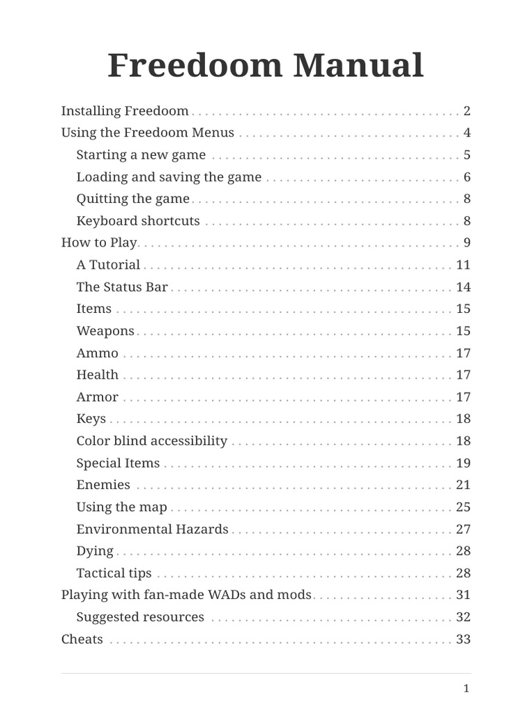 Freedoom Manual en | PDF | Ammunition | Copyright