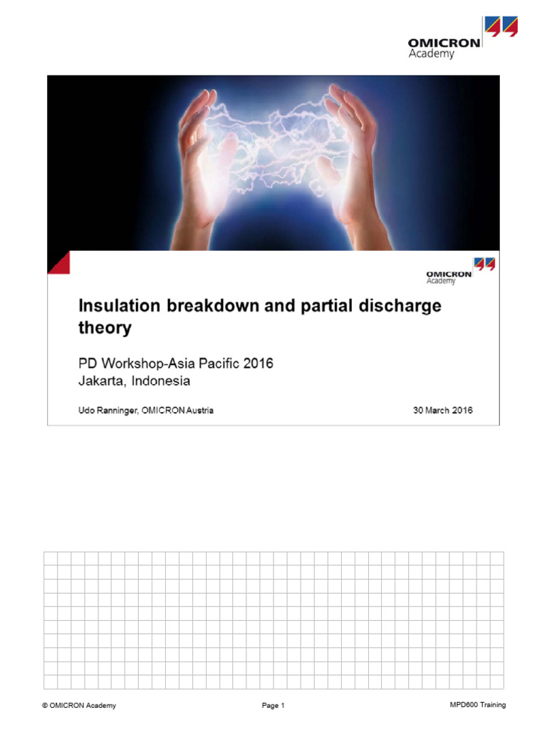 Presentation 2-Insulation Breakdown and Partial Discharge Theory | PDF ...