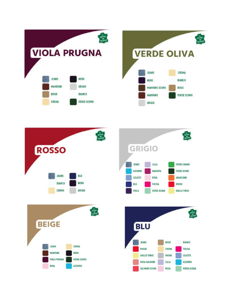 Schemi Colore | PDF