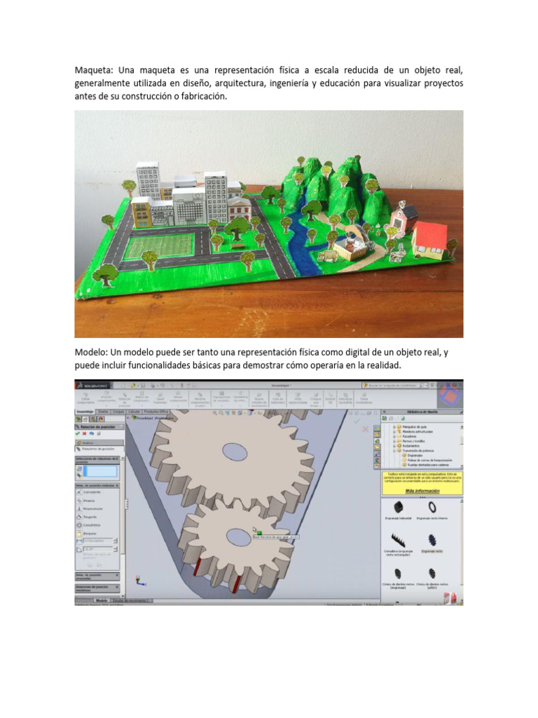 Diferencias entre maqueta, modelo y objeto real | PDF | Arte