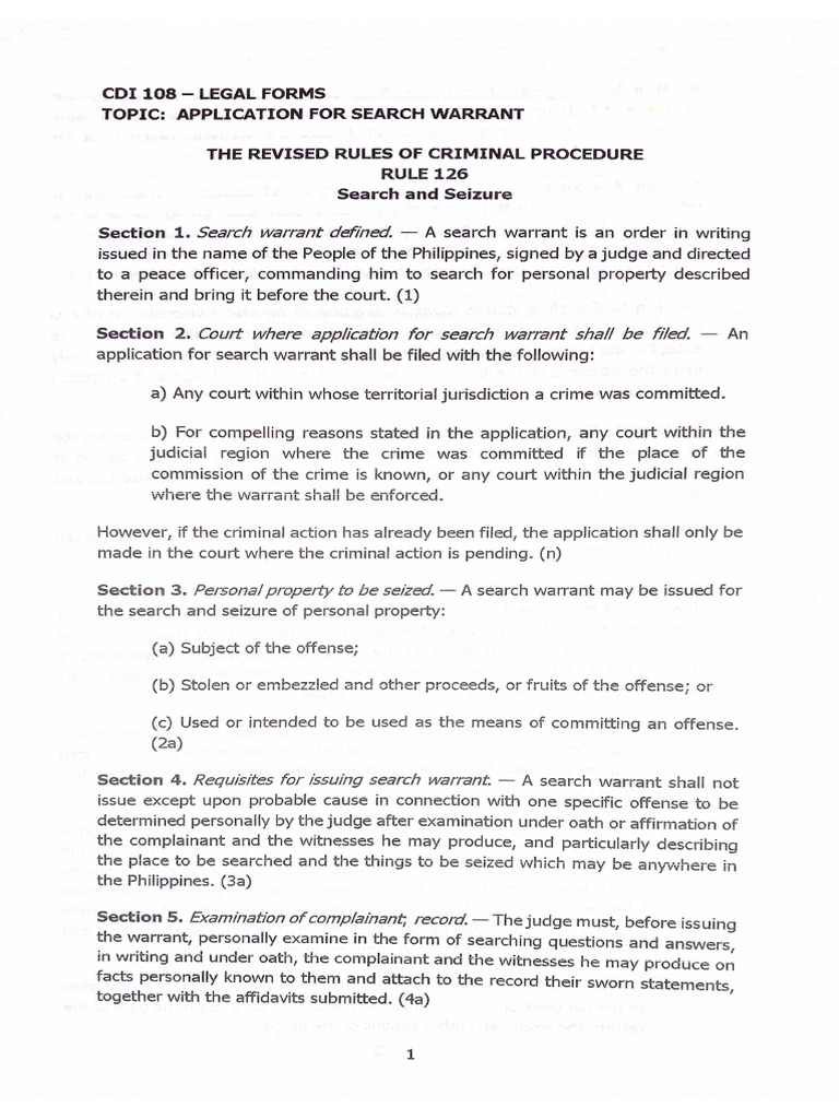 SEARCH WARRANT main image 0