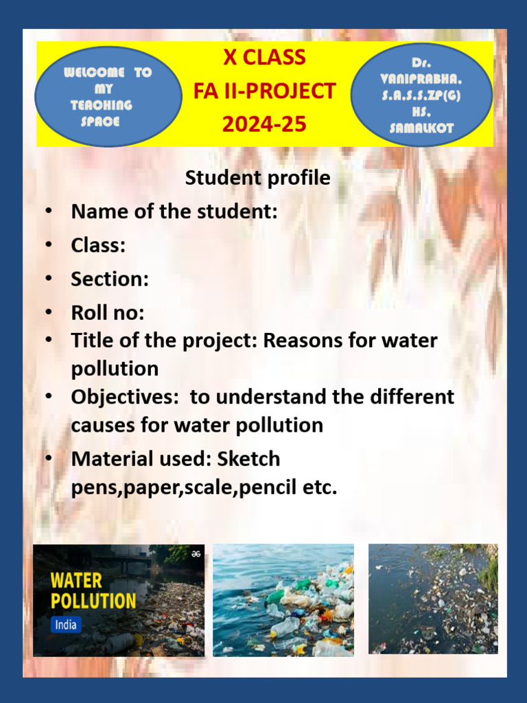Causes and Prevention of Water Pollution | PDF | Home & Garden