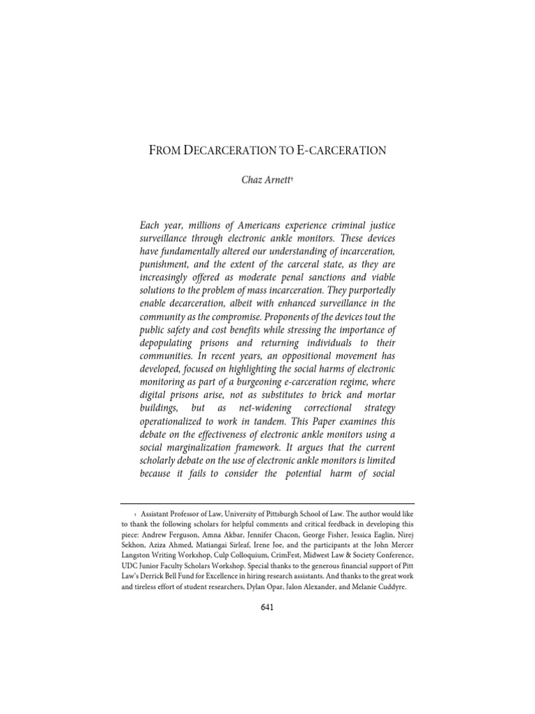 From Declaration To E Carceration | PDF | Incarceration In The United ...