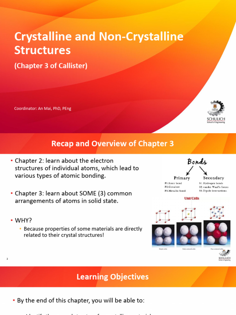 Chapter 3 - Crystalline Structure | PDF | Crystallite | Crystal
