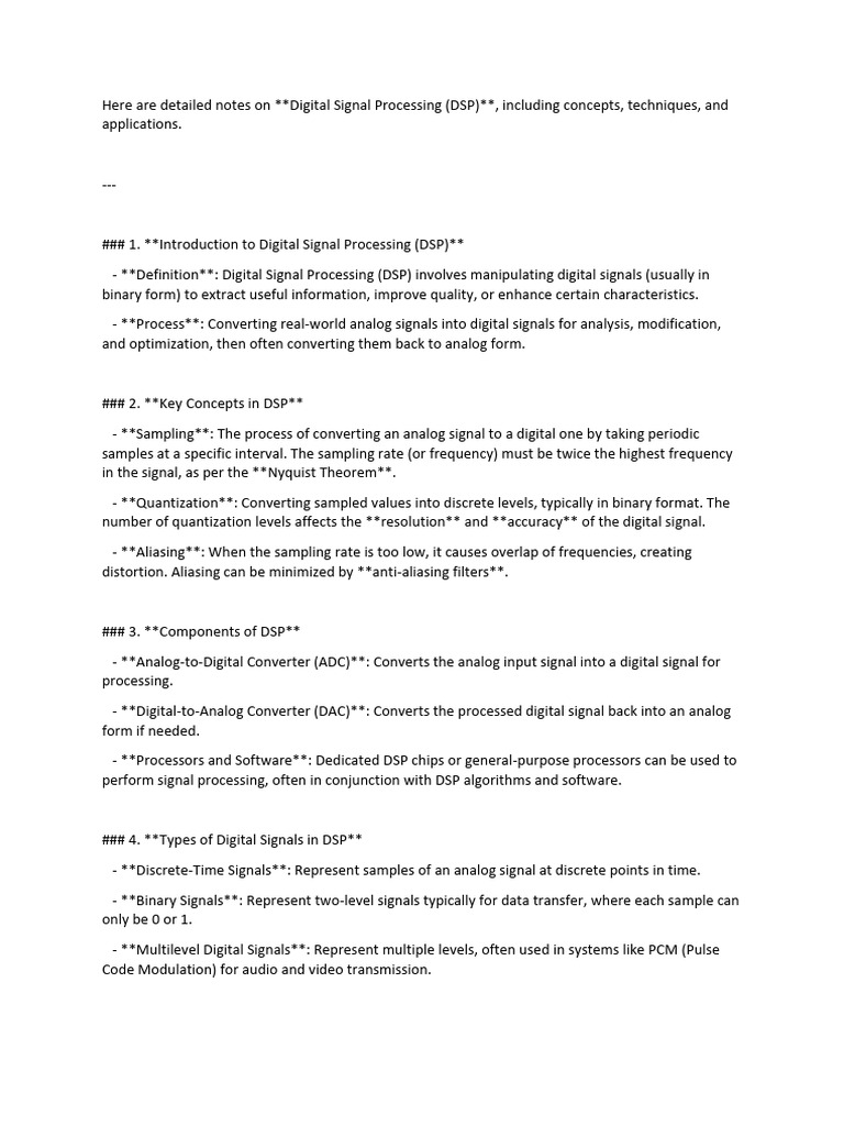 Digital Signals Processing | PDF | Digital Signal Processing | Sampling ...