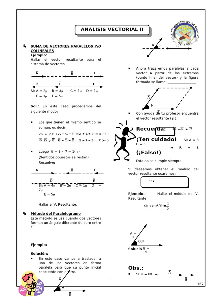 Práctica de Refuerzo de Vectores | PDF | Vector Euclidiano | Geometría ...