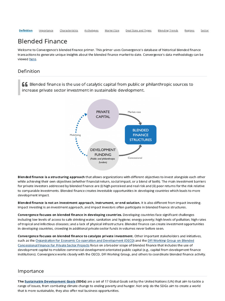 Blended Finance Insights and Trends | PDF | Developing Country ...