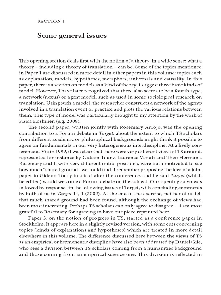 Chesterman On The Idea of A Theory Article | PDF | Hypothesis | Theory