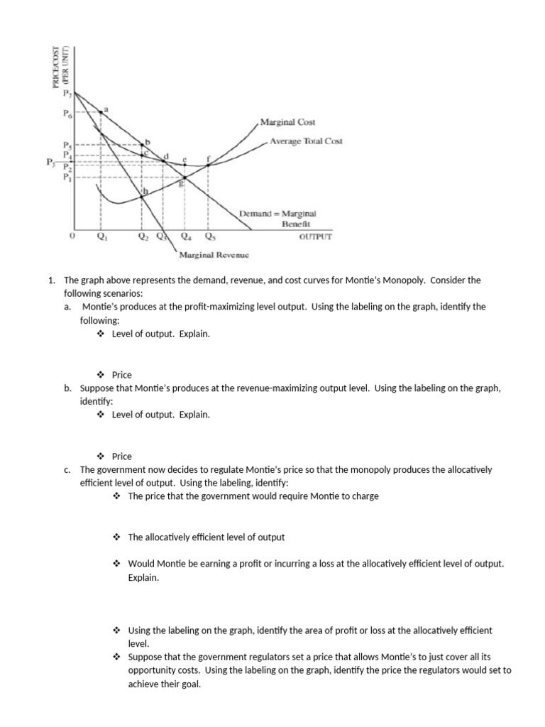 Monopoly and Bridge Pricing Analysis | PDF | Profit (Economics) | Demand
