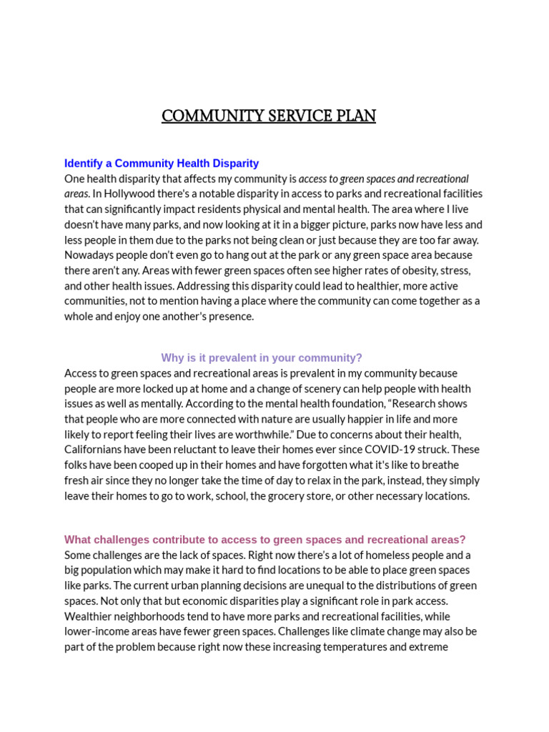 Community Plan PDF | PDF