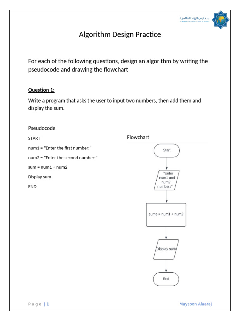 Flowcharts and Pseudocode | PDF | Finance & Money Management | Teaching ...