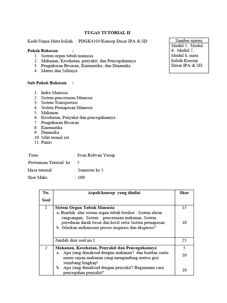 Tugas Tutorial Ii | PDF