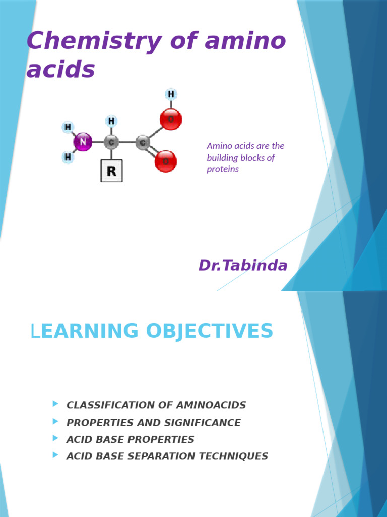 Chemistry and Clssification of Amino Acids - 2 | PDF | Amino Acid ...