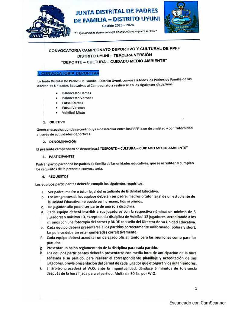 Convocatoria 2024 Pdf