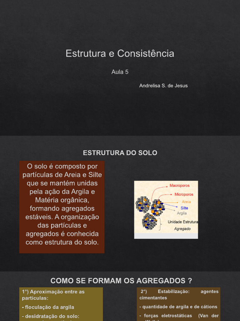 Estrutura e Formação do Solo: Tipos e Consistência | PDF | Solo | Argila