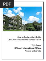 Hanyang University Course Registration Guide | PDF