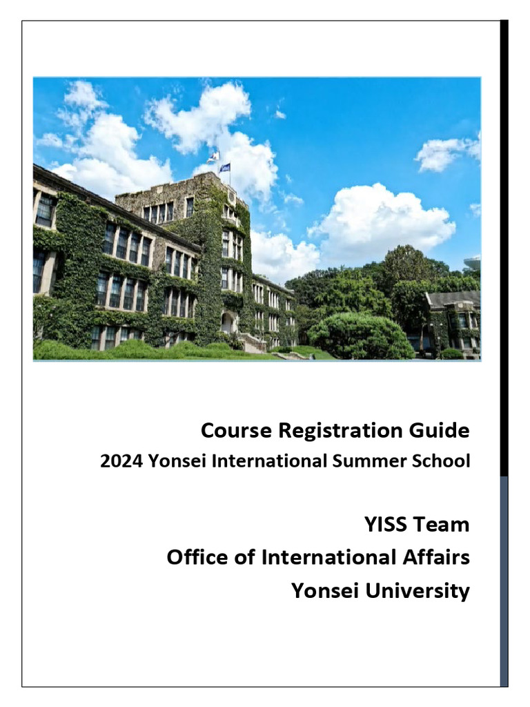 YISS Course Registration Guide 2024 | PDF | Login | Password
