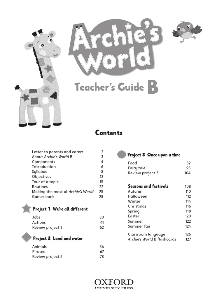 Archies World B CB - TG. Demo | PDF | Hand | Phonics