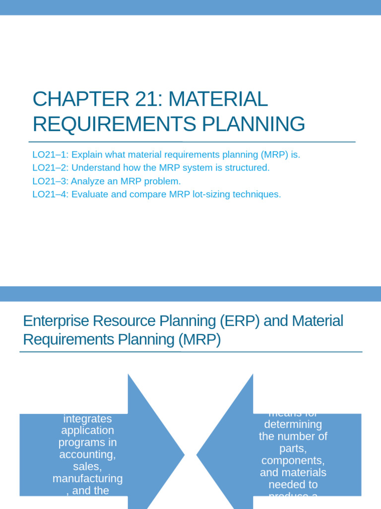 Understanding Material Requirements Planning | PDF | Production And ...