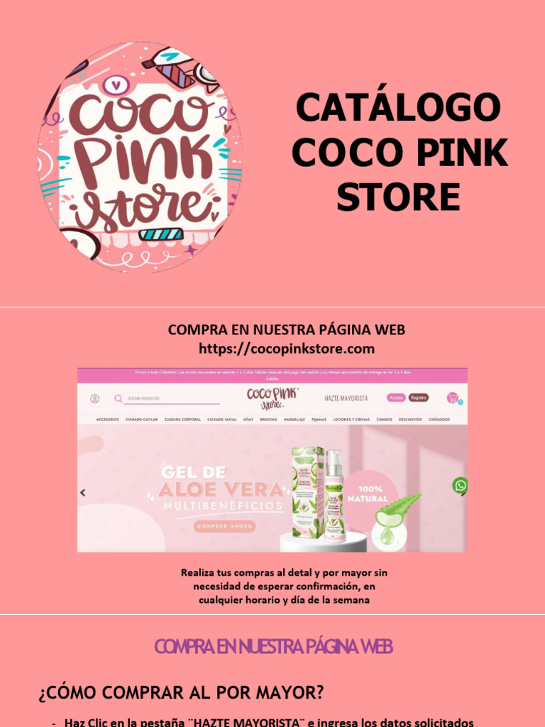 Catálogo Coco Pink Store 2023 | PDF | Las compras en línea | Tecnología ...