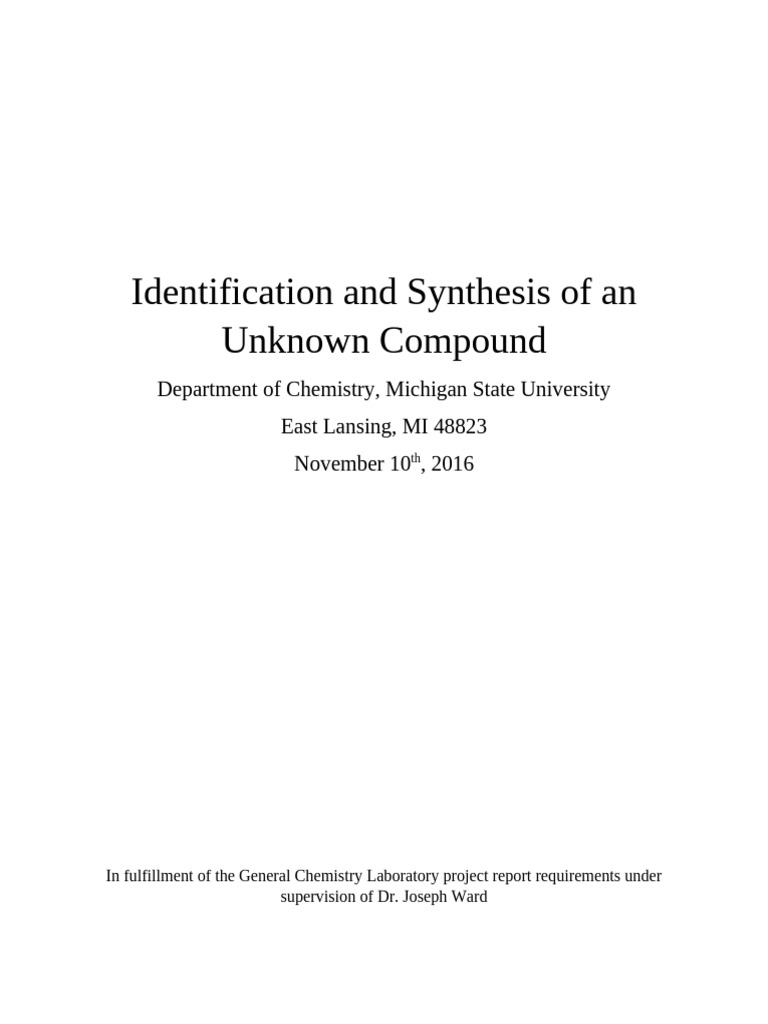 Identifying Unknown Sodium Carbonate Compound | PDF | Chemical ...