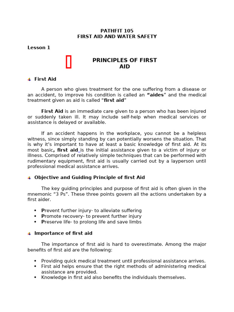 First Aid Kit Essentials and Guidelines | PDF | First Aid | Clinical ...