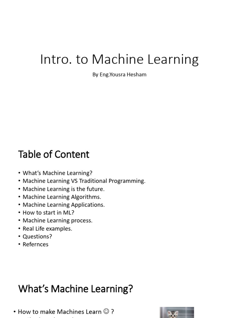 Introduction to Machine Learning Concepts | PDF | Machine Learning ...