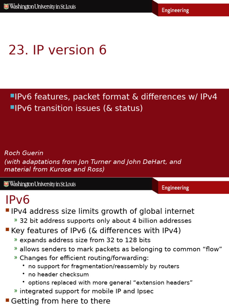 Ipv 6 | PDF | I Pv6 | Telecommunications