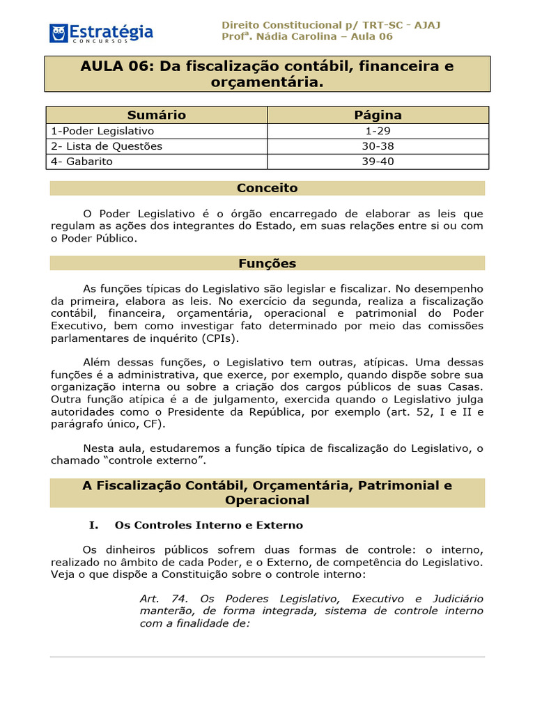 Aula 06 | PDF | Justiça | Crime e Violência