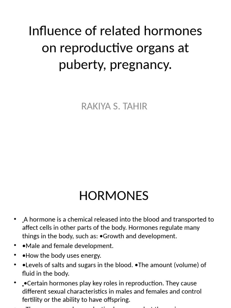 Hormonal Impact on Reproductive Health | PDF | Luteinizing Hormone ...